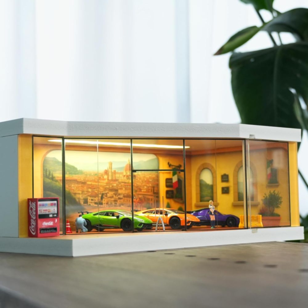 1:64 Diorama - Italian Style Street Exhibition Hall Miniature Scene