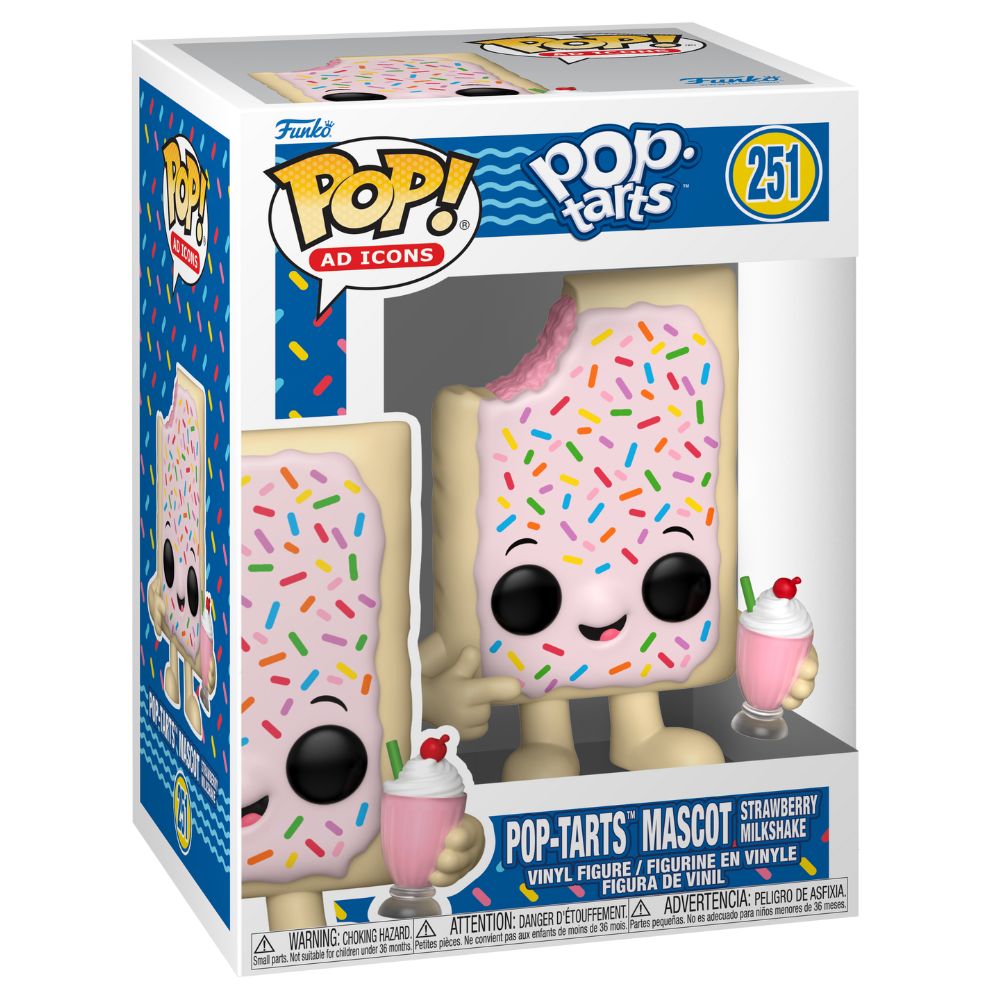 Ad Icons: PopTarts - Pop-Tarts Mascot Strawberry Milkshake Pop! Vinyl