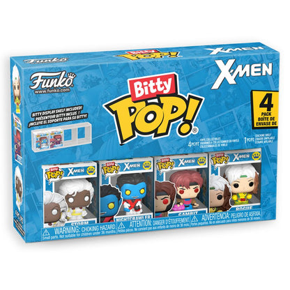X-Men - Rogue, Nightcrawler, Gambit & Storm Bitty Pop! Vinyl 4 Pack