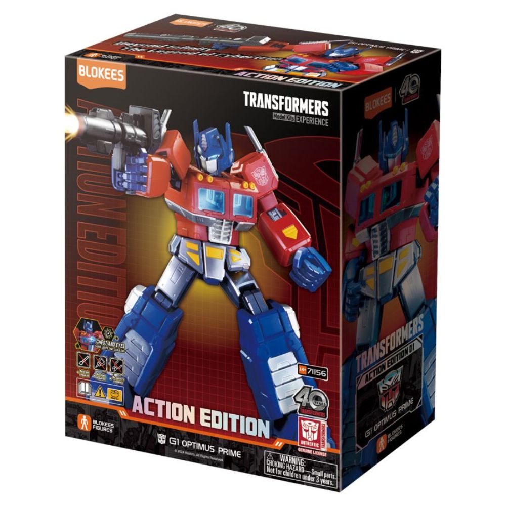 Blokees Figure - Transformers (Model Kit) Transformers AE01 - G1 Optimus Prime - 20cm (Luminous Eyes)