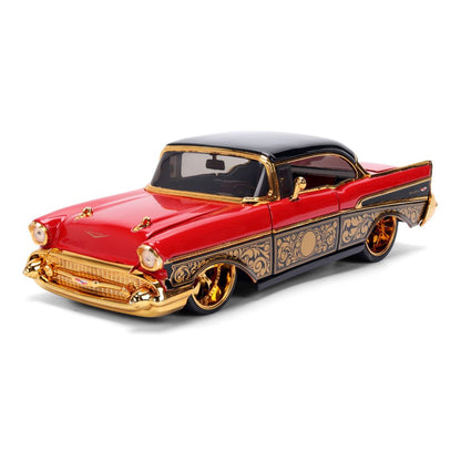 Pink Slips - 1:24 1957 BelAir (Red/Gold) Diecast Vehicle
