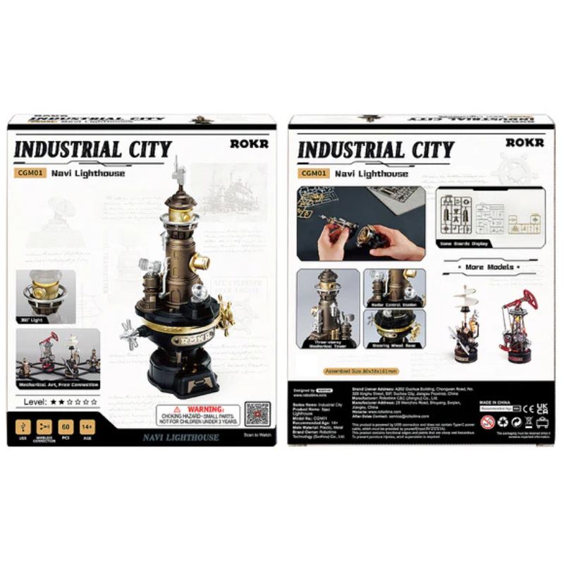 Robotime - Industrial City Navi Lighthouse