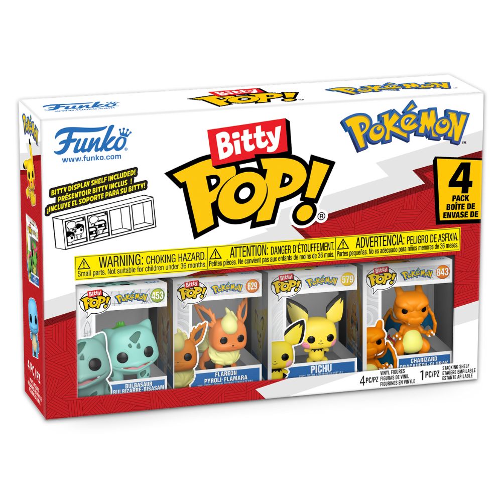 Pokemon - Bulbasaur Bitty Pop! Vinyl 4 Pack