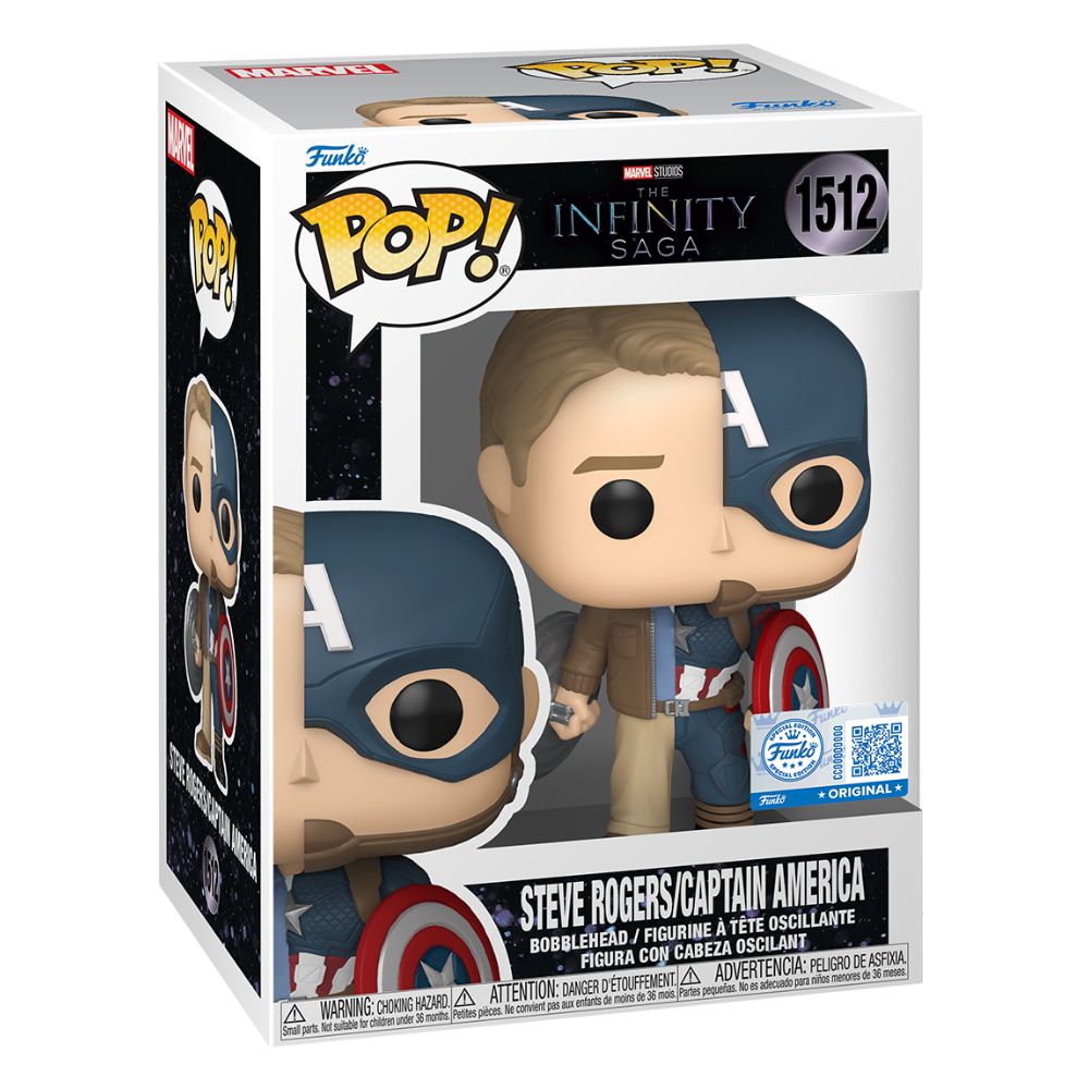 Marvel: The Infinity Saga - Captain America / Steve Split US Exclusive Pop! Vinyl
