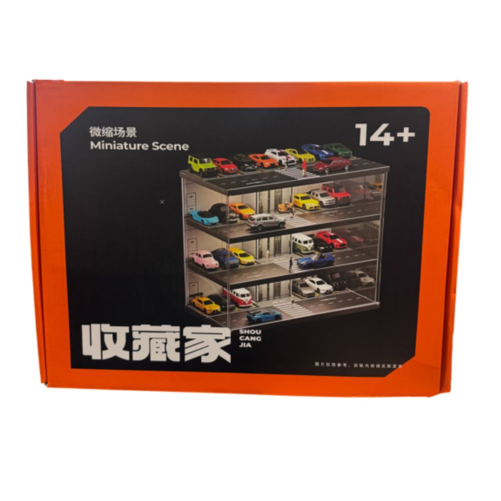 1:64 Diorama - Elevator Parking Lot with Light and Dust Cover Version