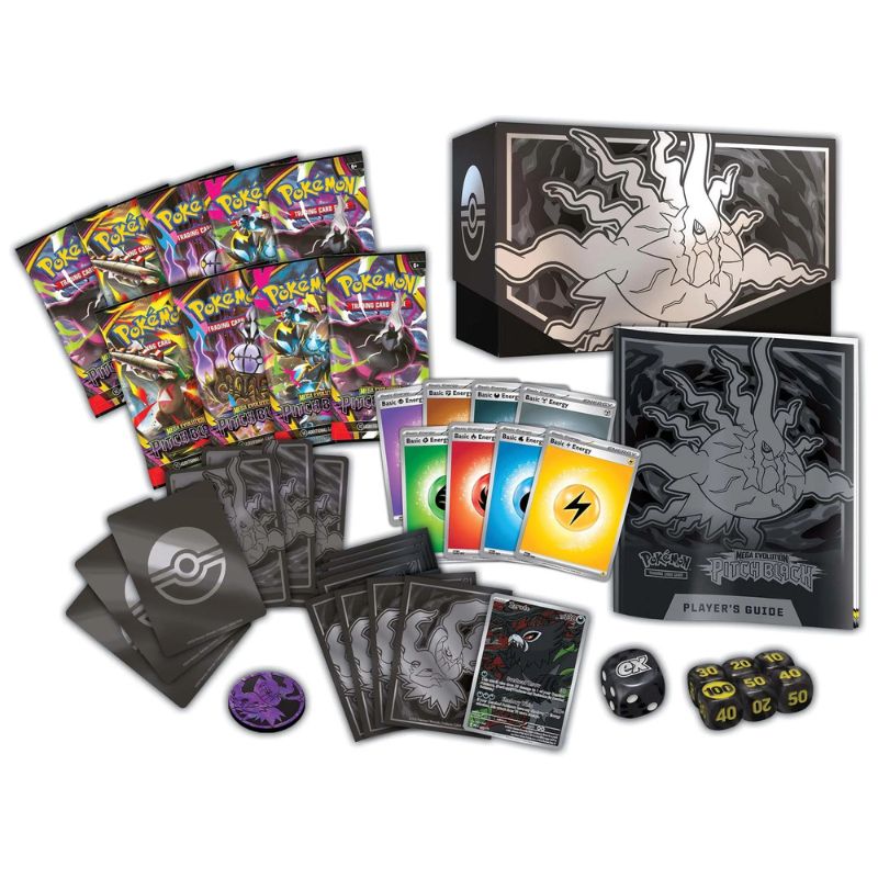 Pokemon TCG: Mega Evolution— Pitch Black Elite Trainer Box (Release Date 17th July 2026) 1 Per Person
