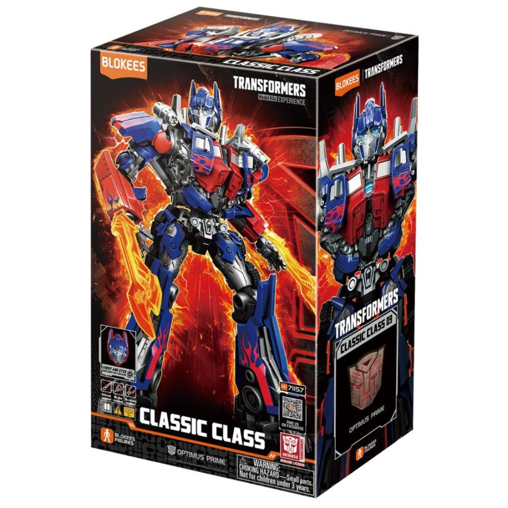 Blokees Figure - Transformers (Model Kit) Classic Class 09 Movie 1 Optimus Prime (Luminous Eyes)