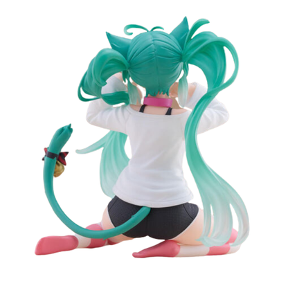 Hatsune Miku Desktop Cute Figure (Cat Ear T-Shirt Version)