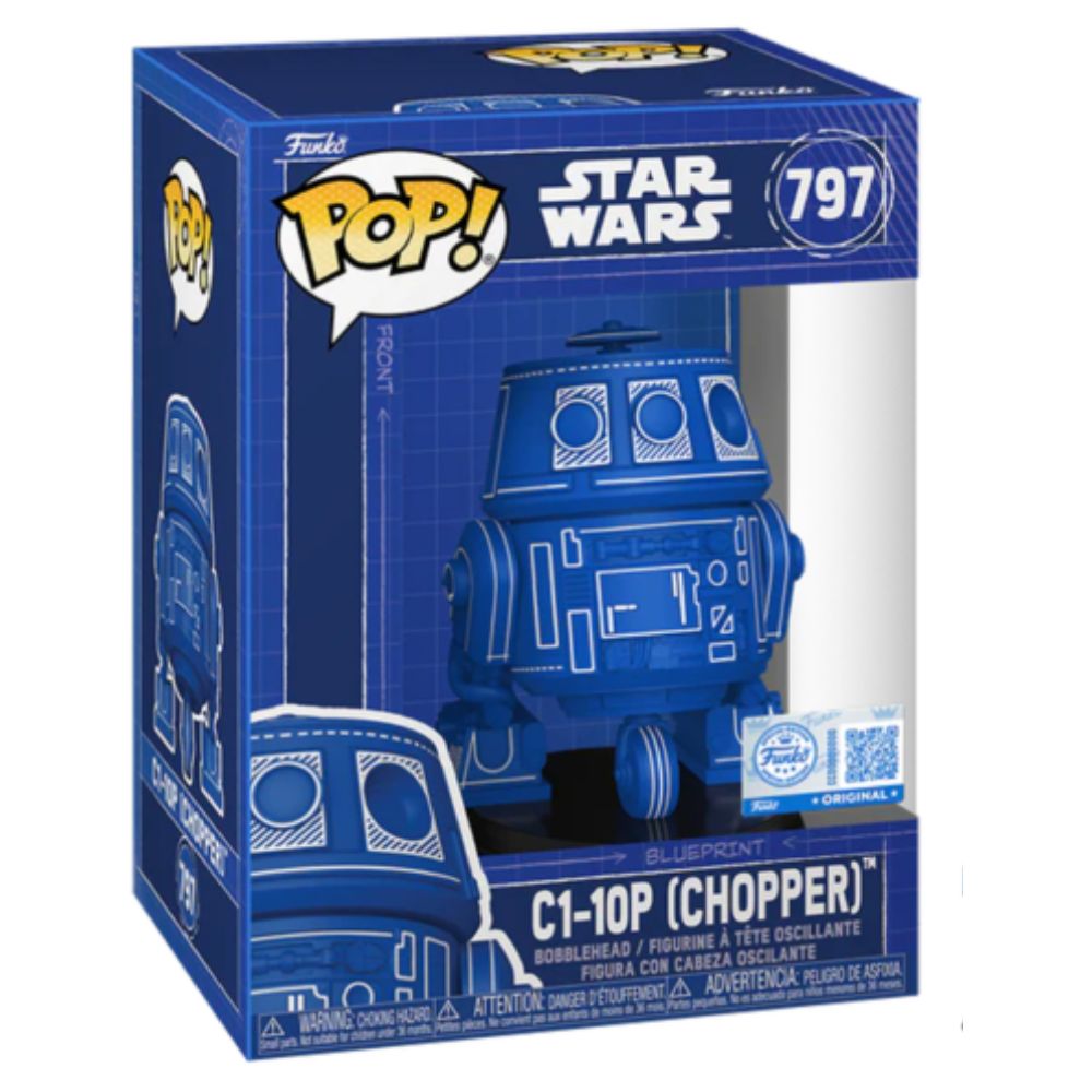 Star Wars - C1-10P Chopper (Blueprint) US Exclusive Pop! Vinyl