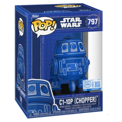 Star Wars - C1-10P Chopper (Blueprint) US Exclusive Pop! Vinyl