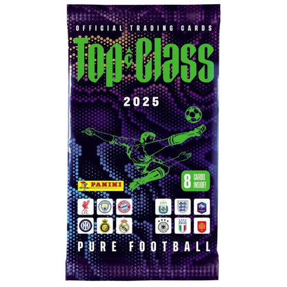 PANINI Top Class 2025 Soccer Trading Cards Booster Box (24 Boosters)