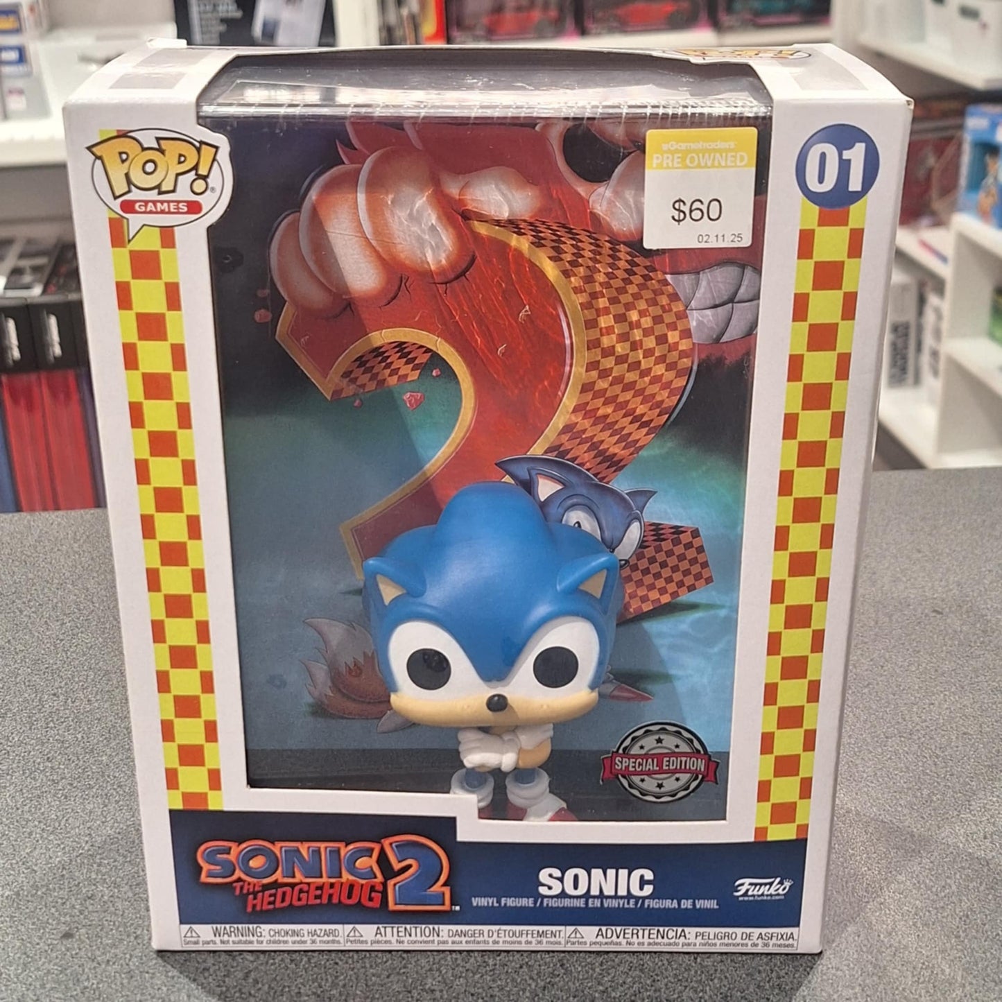 Sonic the Hedgehog - Sonic 2 US Exclusive Pop! Game Cover