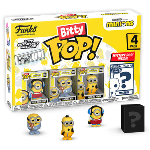 Image of Minions - Roller Skating Stuart Bitty Pop! 4-Pack