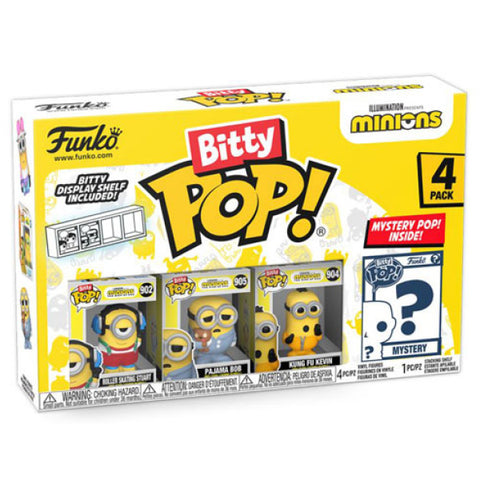Image of Minions - Roller Skating Stuart Bitty Pop! 4-Pack