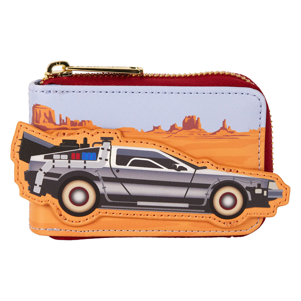 Loungefly - Back To The Future - 40th Anniversary Delorean Accordion Wallet