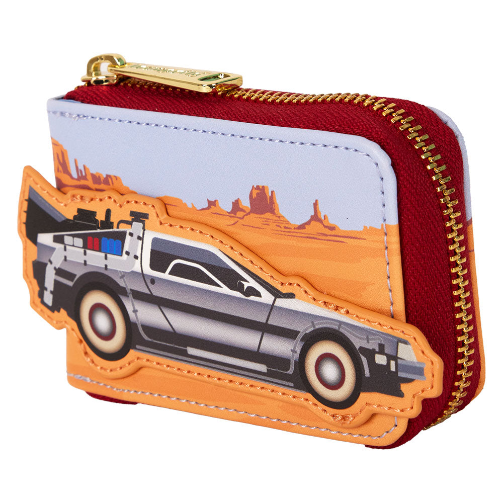 Loungefly - Back To The Future - 40th Anniversary Delorean Accordion Wallet