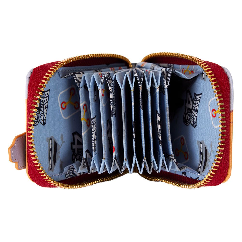 Loungefly - Back To The Future - 40th Anniversary Delorean Accordion Wallet