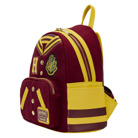 Image of Loungefly - Harry Potter - Gryffindor Hogwarts Crest Varsity Jacket Mini Backpack