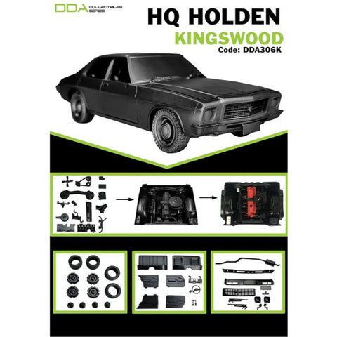 Image of 1:24 HQ Plastic Kit Holden Kingswood 4 Door - Sealed Body Opening Bonnet w/Engine