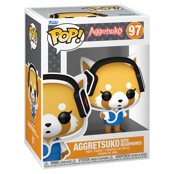 Aggretsuko - Aggretsuko with Headphones Pop! Vinyl