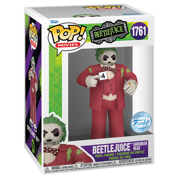 Beetlejuice - Beetlejuice (Shrunken Head) Pop! Vinyl