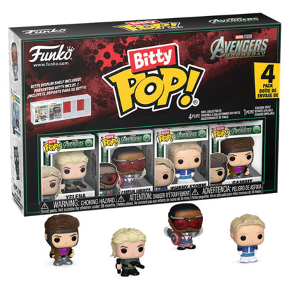 Avengers: Doomsday - Yelena, Captain America, Johnny Storm & Gambit Bitty Pop! Vinyl 4 Pack