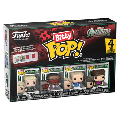 Avengers: Doomsday - Yelena, Captain America, Johnny Storm & Gambit Bitty Pop! Vinyl 4 Pack