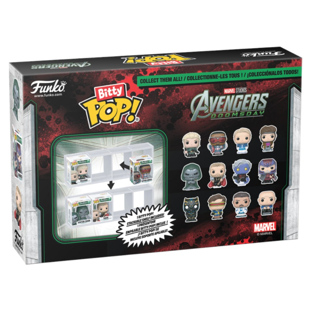 Avengers: Doomsday - Yelena, Captain America, Johnny Storm & Gambit Bitty Pop! Vinyl 4 Pack