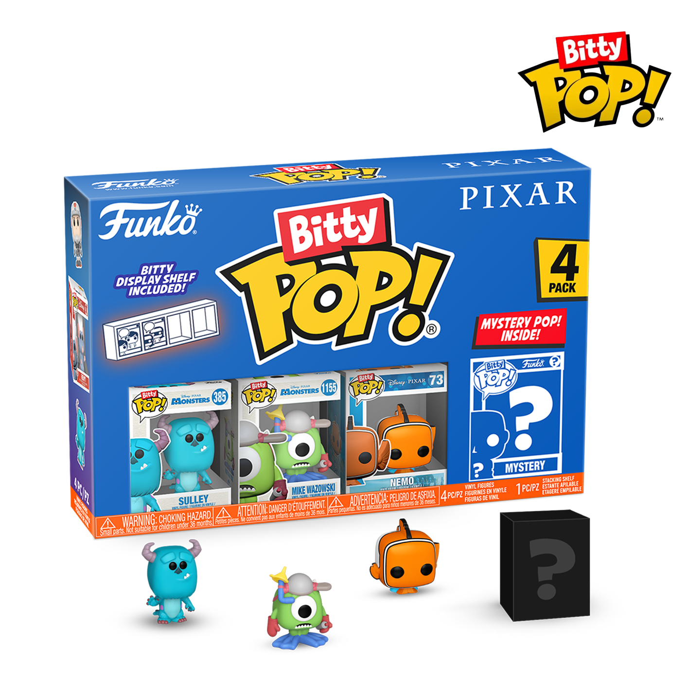 Pixar - Monsters Inc. Bitty Pop! 4 Pack