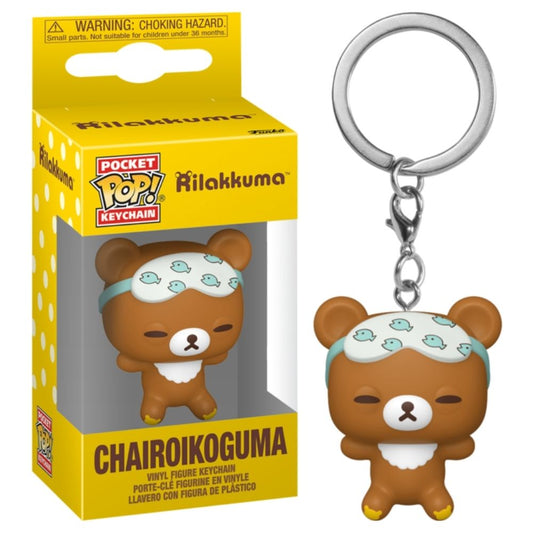 Rilakkuma - Chairoikoguma (Sleepy) Pocket Pop! Keychain