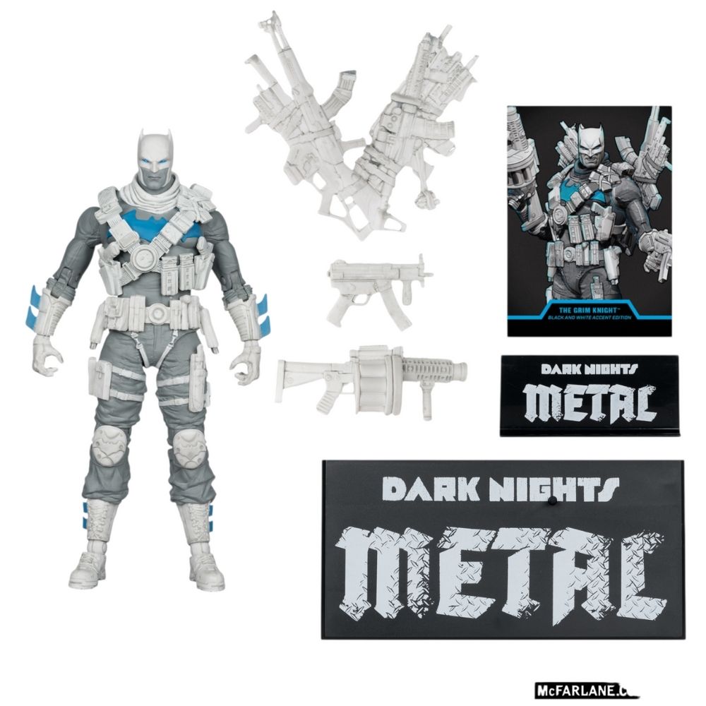DC - The Grim Knight B&W With Accent Gold Label 7 Inch Figure