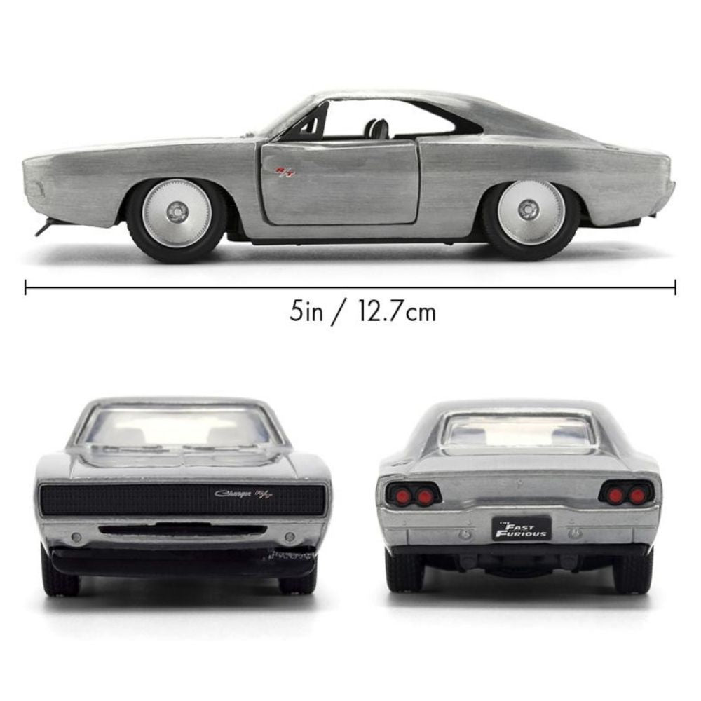 Fast & Furious - Dom's Dodge Charger (Bare Metal) 1:32 Scale Diecast Vehicle