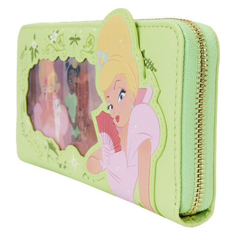 Image of Loungefly - The Princess and the Frog - Tiana Princess Lenticular Zip-Around Wristlet