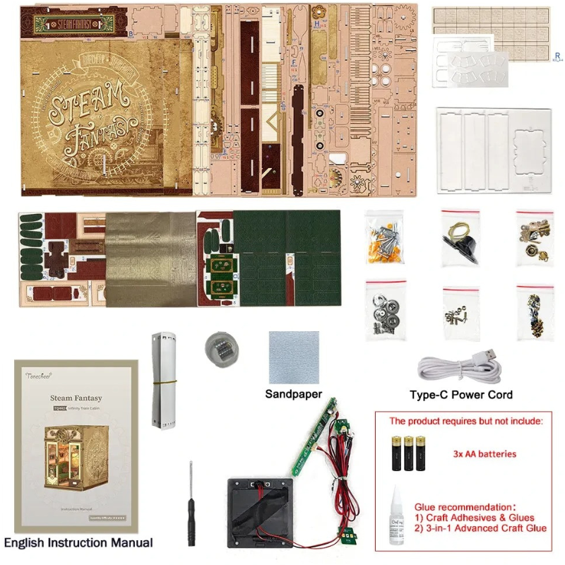 Tonecheer Steam Fantasy Train Cabin