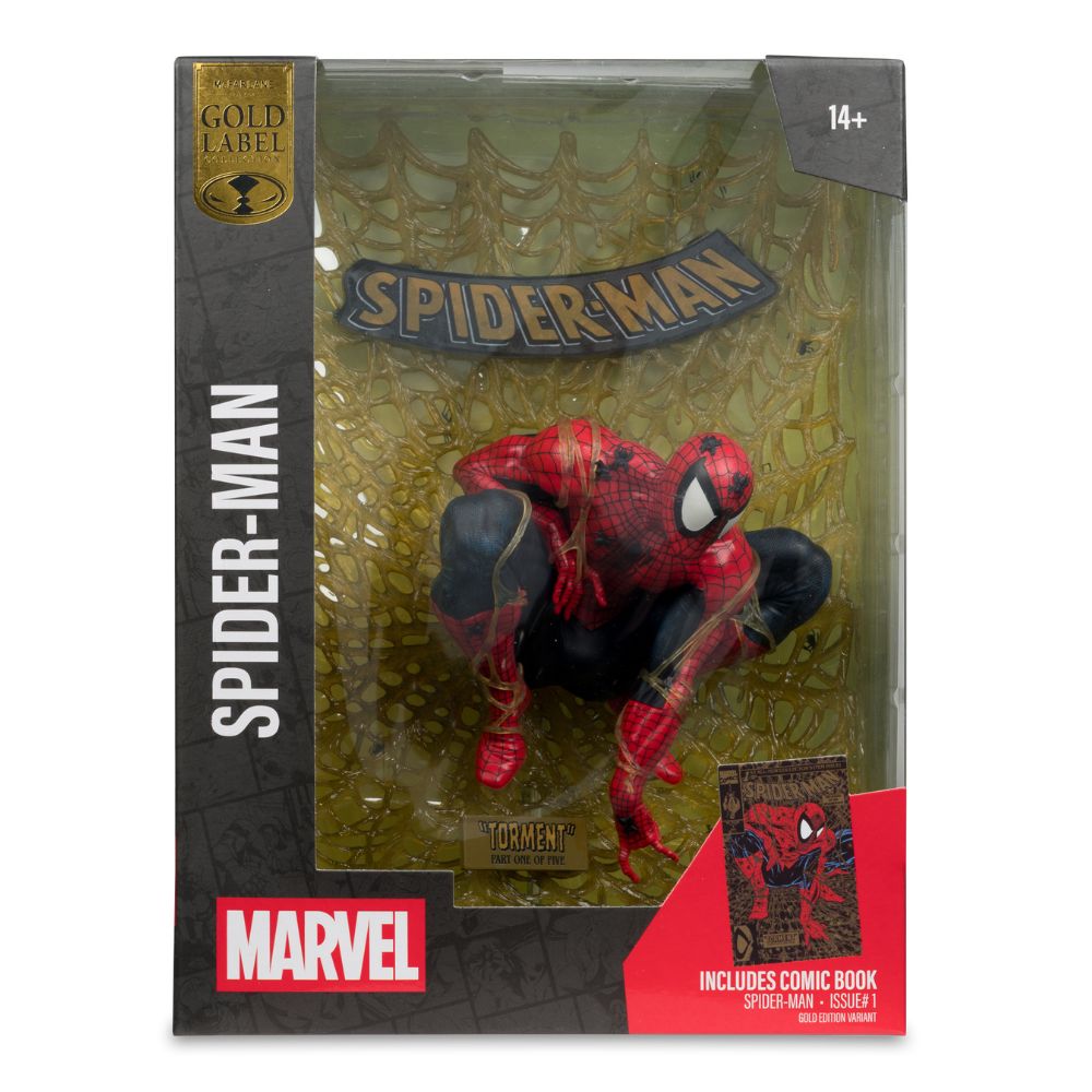 Marvel Comics - Spider-Man by Todd Mcfarlane (Spider-Man #1) Gold Label 1:6 Scale Figure