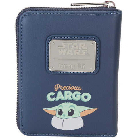 Image of Loungefly - Star Wars - The Mandalorian - Ahsoka with Grogu Precious Cargo Zip Around Wallet