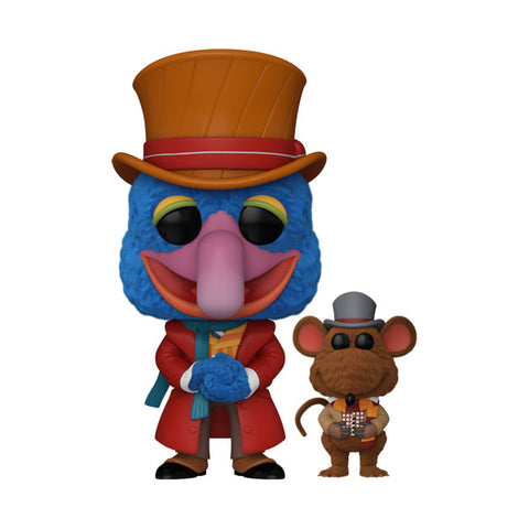 The Muppets Christmas Carol - Gonzo with Rizzo US Exclusive Flocked Pop! Vinyl