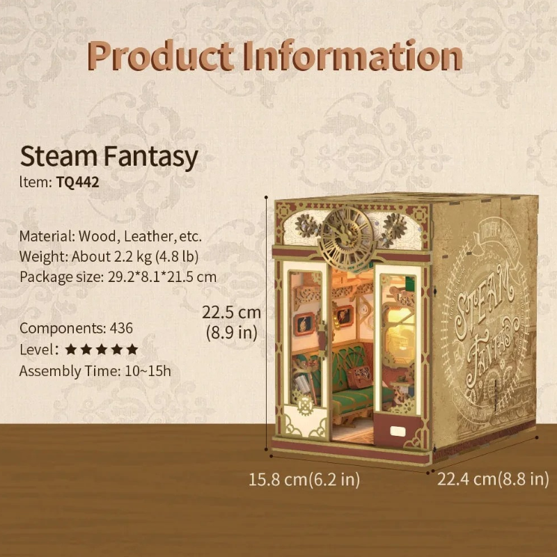 Tonecheer Steam Fantasy Train Cabin