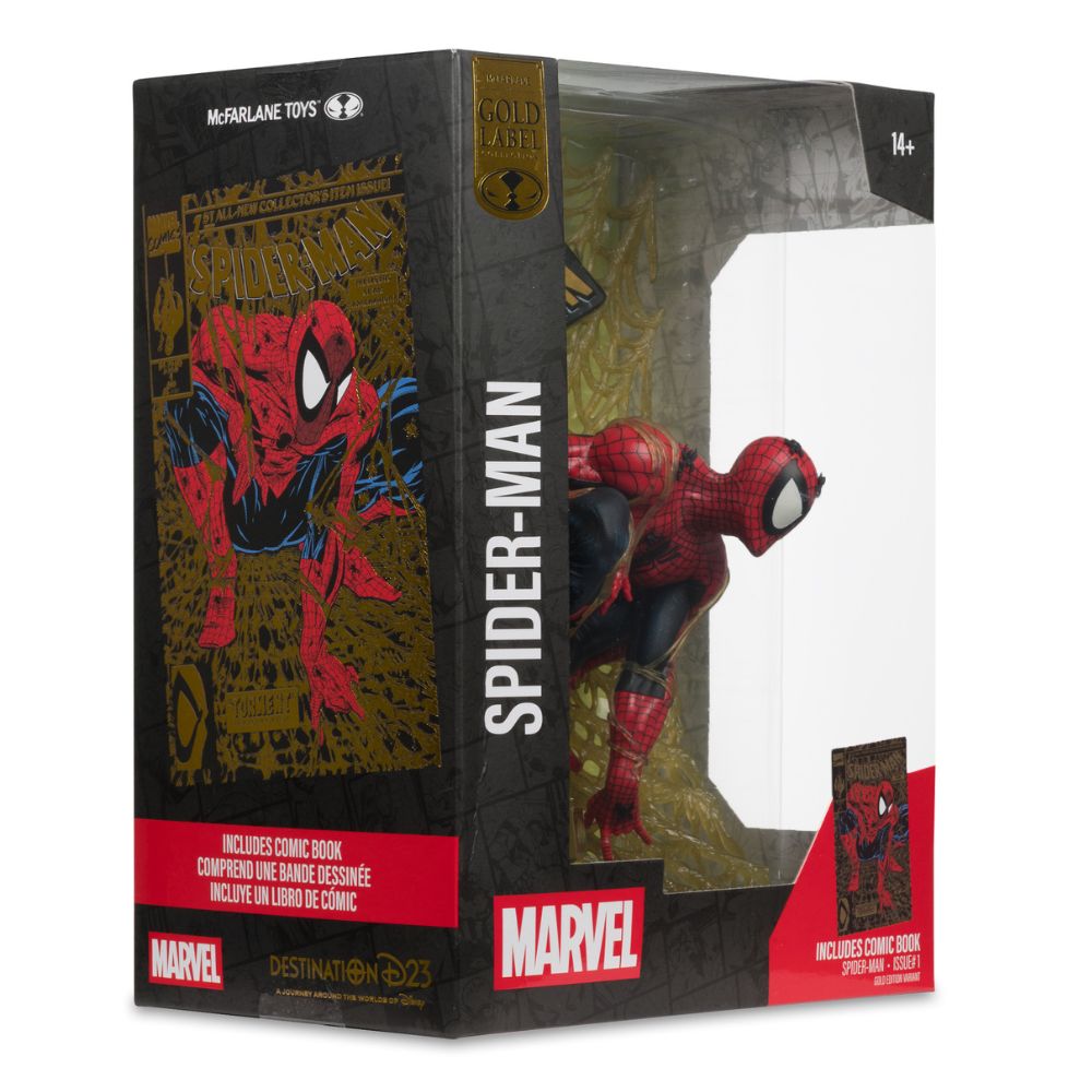 Marvel Comics - Spider-Man by Todd Mcfarlane (Spider-Man #1) Gold Label 1:6 Scale Figure