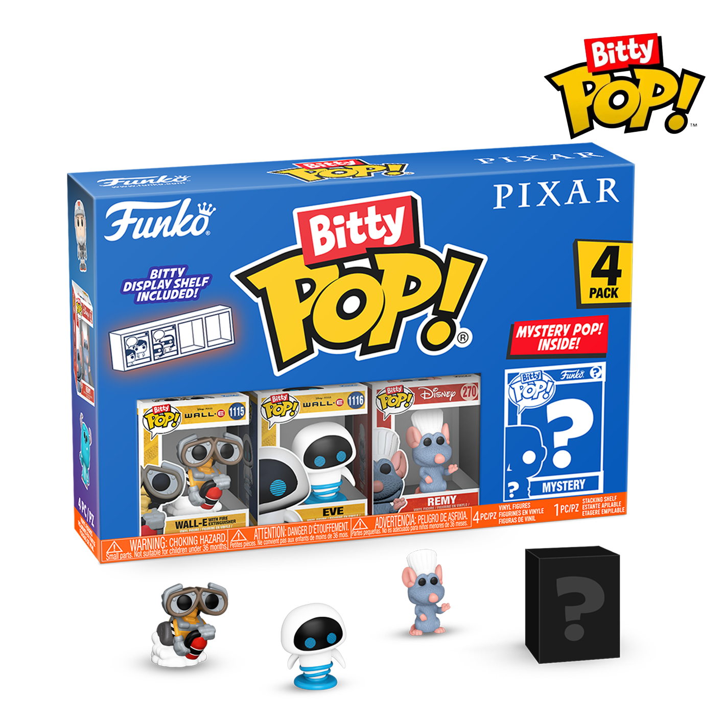 Pixar - WALL-E Bitty Pop! 4 Pack