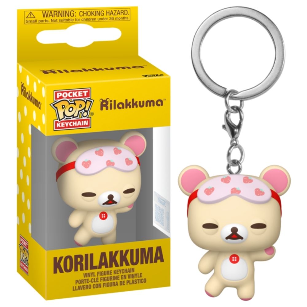 Rilakkuma - Korilakkuma (Sleepy) Pocket Pop! Keychain