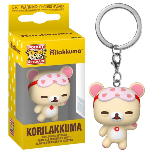 Rilakkuma - Korilakkuma (Sleepy) Pocket Pop! Keychain