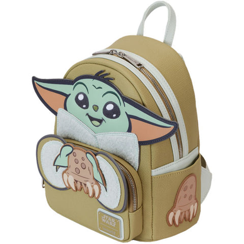 Image of Loungefly - Star Wars - The Mandalorian - Grogu & Crab Cosplay Mini Backpack