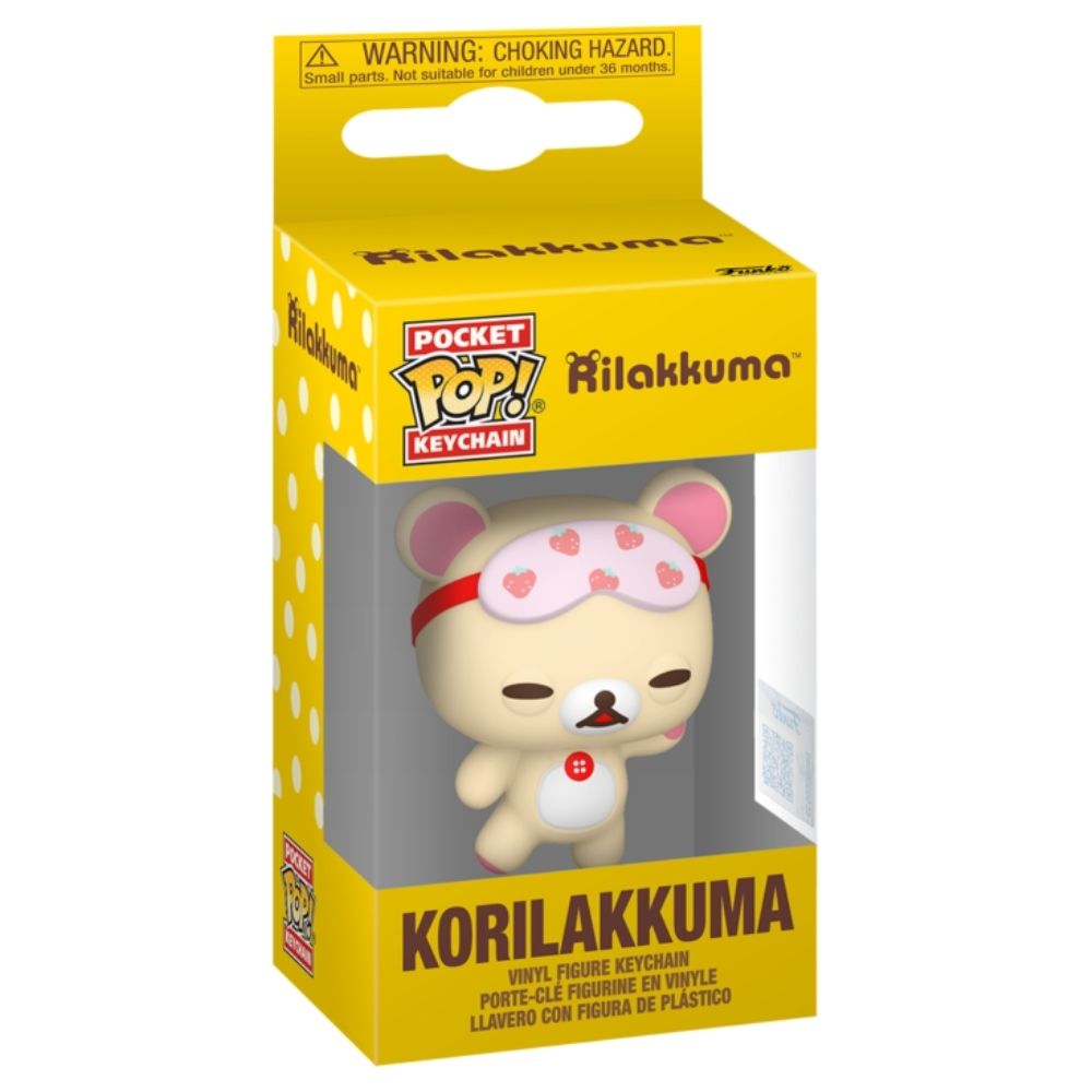 Rilakkuma - Korilakkuma (Sleepy) Pocket Pop! Keychain