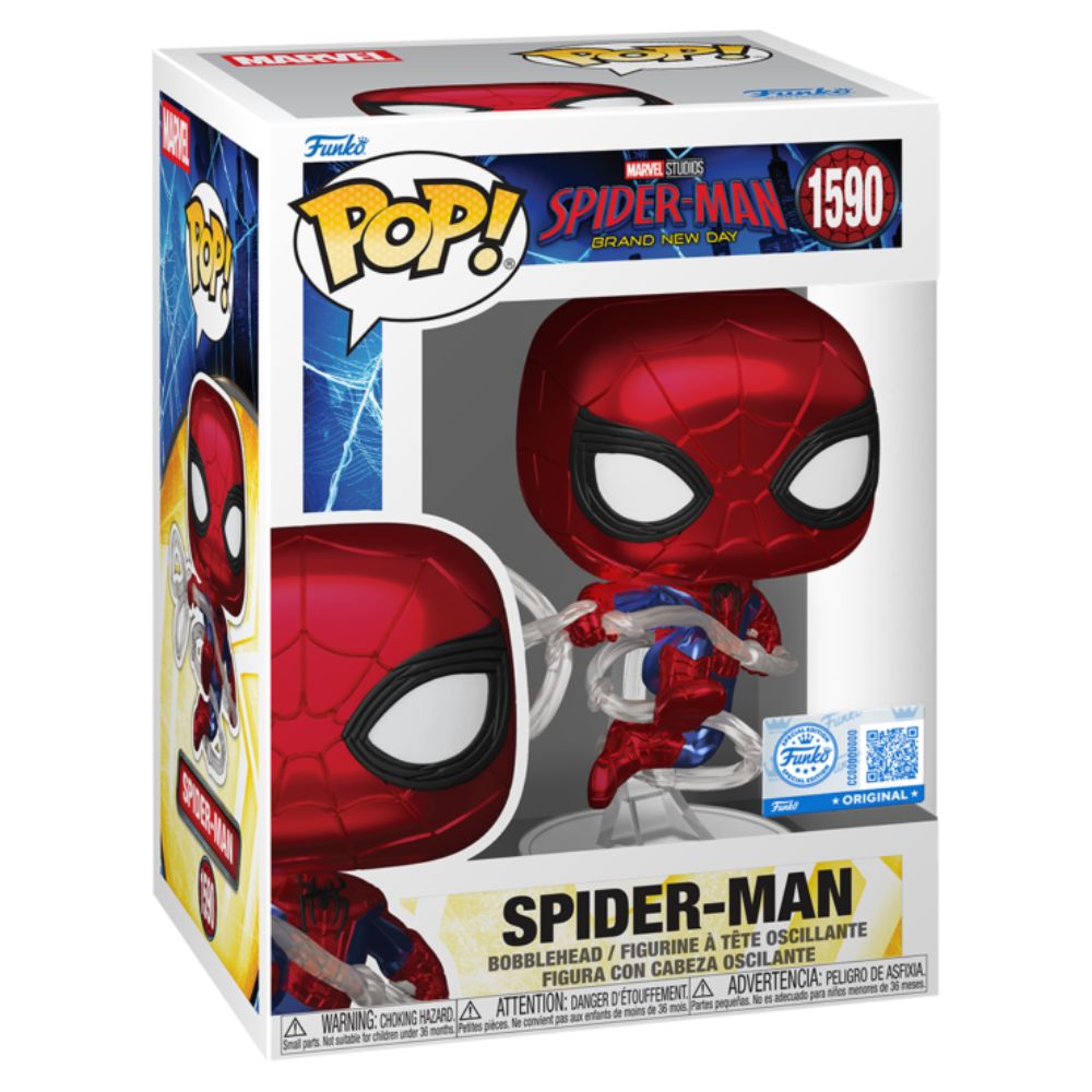 Spider-Man: Brand New Day (2026) - Spider-Man Metallic US Exclusive Pop! Vinyl