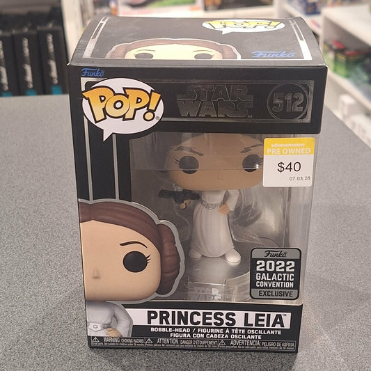 2022 Galactic Convention Star Wars Princess Leia Pop! Vinyl