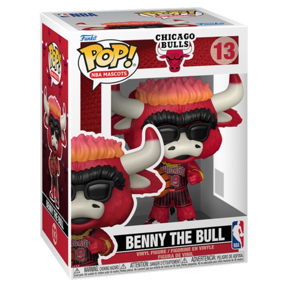 NBA Basketball: Mascots - Benny the Bull Chicago Bulls Pop! Vinyl