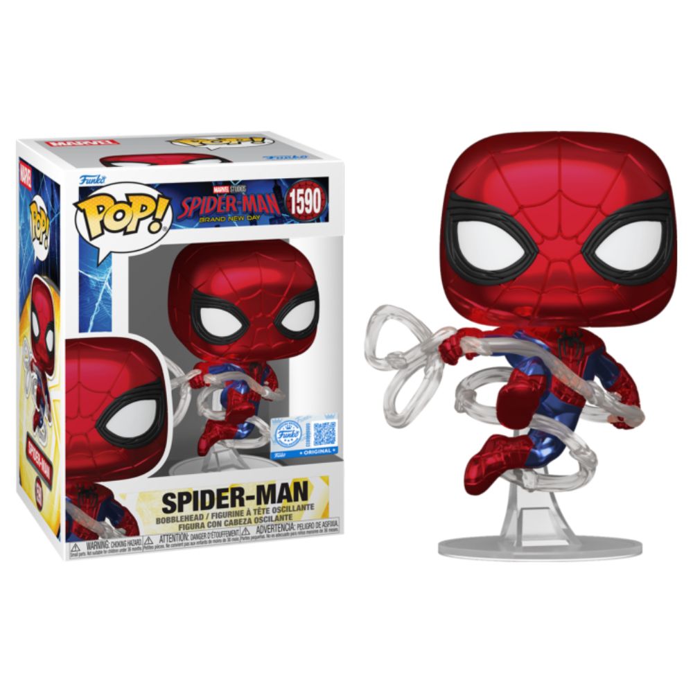 Spider-Man: Brand New Day (2026) - Spider-Man Metallic US Exclusive Pop! Vinyl