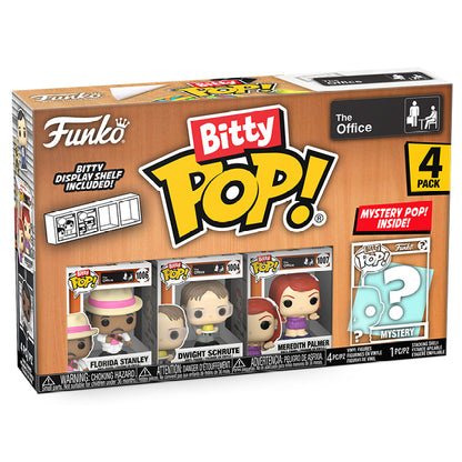 The Office - Florida, Dwight, Meredith & Mystery Bitty Pop! Vinyl 4 Pack