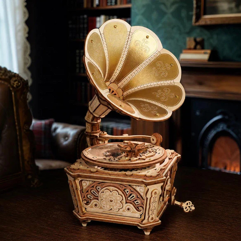 Robotime Mechanical Gear Music Box Diva Gramophon
